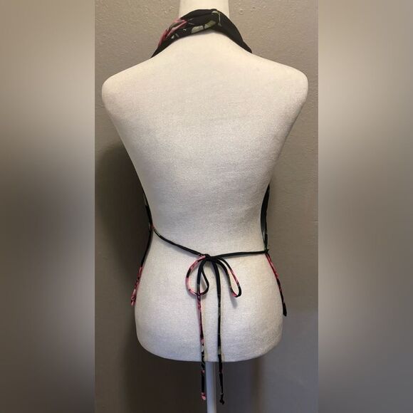FASHION NOVA•Moment of time floral halter top Large - Picture 3 of 5